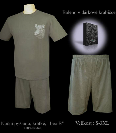 Pyžamo pánské Leo Votex krátké v. S - Obrázek Pyžamo pánské Leo Votex krátké v. S - Obrázek